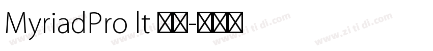 MyriadPro lt 普通字体转换